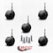 Service Caster 2'' Chair Casters Nylon Hooded Twin Wheel 5/16'' Grip Neck Stem, 5PK SCC-GN02S50-NYS-5 - alternate 3